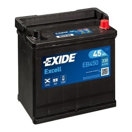 Exide Excell EB450 akumulator samochodowy Ołowiany (VRLA) 45 Ah 12 V 330 A Samochód