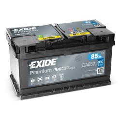 Akumulator EXIDE 12V 85Ah/800A PREMIUM - stopka o wysokości 10,5 mm (rozruchowy)