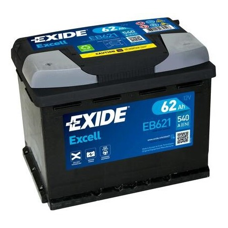 Akumulator samochodowy Exide EB621 ołowiany (VRLA) 62 Ah 12 V 540 A do samochodu