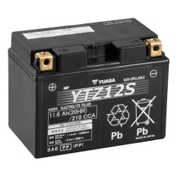 Akumulator samochodowy Yuasa YTZ12S AGM (Absorbed Glass Mat) 11,6 Ah 12 V 210 A Motocykl