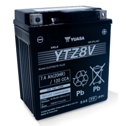 Akumulator Yuasa YTZ8V AGM (Absorbed Glass Mat) 7,4 Ah 12 V 120 A Motocykl