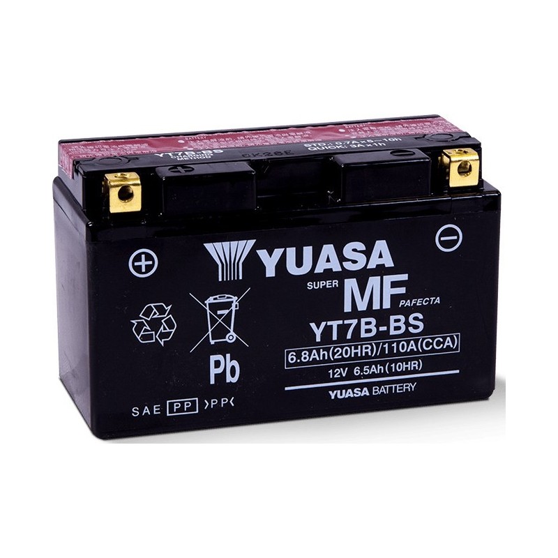 Akumulator samochodowy Yuasa YT7B-BS ołowiany (VRLA) 6,5 Ah 12 V 120 A Motocykl Akumulator samochodowy Yuasa YT7B-BS ołowiany (VRLA) 6,5 Ah 12 V 120 A Motocykl