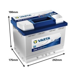 Akumulator VARTA 12V 60Ah/540A (P+ standardowy) 242x175x190 B13 (rozruchowy)