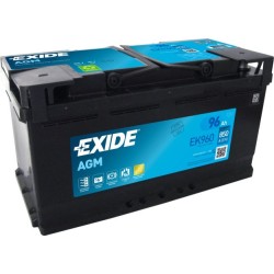 Akumulator samochodowy Exide EK960 AGM (Absorbed Glass Mat) 96 Ah 12 V 850 A Samochód