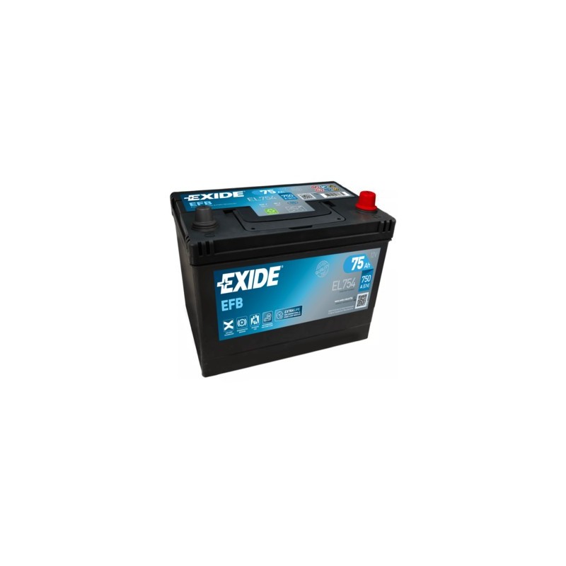 Exide EFB EL754 akumulator samochodowy EFB (Enhanced Flooded Battery) 75 Ah 12 V 750 A Samochód Exide EFB EL754 akumulator samochodowy EFB (Enhanced Flooded Battery) 75 Ah 12 V 750 A Samochód