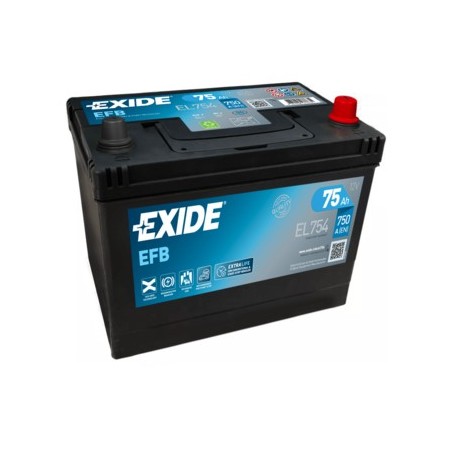 Exide EFB EL754 akumulator samochodowy EFB (Enhanced Flooded Battery) 75 Ah 12 V 750 A Samochód