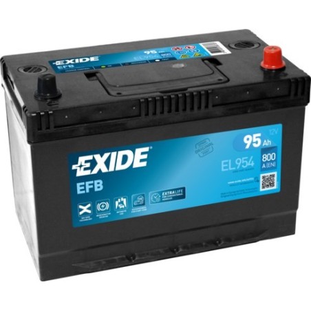 Akumulator Exide EFB EL954, akumulator samochodowy EFB (Enhanced Flooded Battery), 95 Ah, 12 V, 800 A