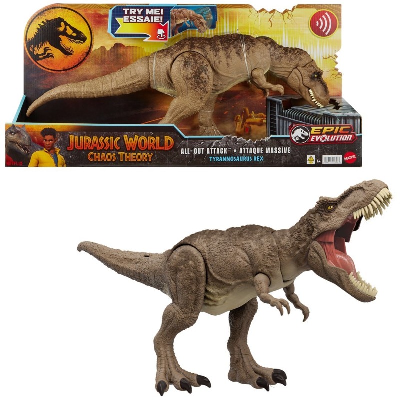 Figurka Mattel Jurassic World T-Rex Totalny atak HXF53 WB2 Figurka Mattel Jurassic World T-Rex Totalny atak HXF53 WB2