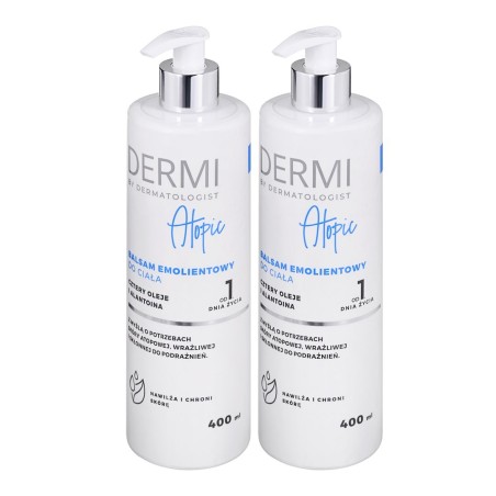 Zestaw 2 x DERMI Atopic Balsam emolientowy do ciała 400ml