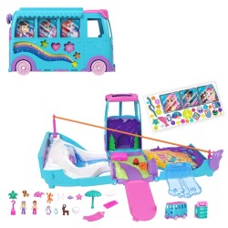 Transformujący kamper z akcesoriami Polly Pocket Pet Mobile Adventure JCC22 MATTEL