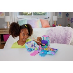 Transformujący kamper z akcesoriami Polly Pocket Pet Mobile Adventure JCC22 MATTEL