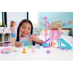 Barbie Plac zabaw piesków + Stacie Zestaw filmowy HRM10 MATTEL