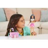 Barbie Opiekunka Zestaw Usypianie maluszka + Lalka i bobas HJY34