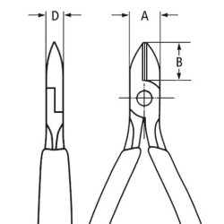 Szczypce tnące boczne 125mm