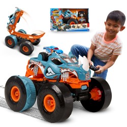Hot Wheels Monster Truck Rhinomite Mega Transformacja HPK27 Pojazd zdalnie sterowany 1:12 MATTEL