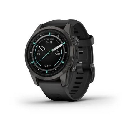 Zegarek sportowy Garmin EPIX PRO (Gen 2) AMOLED 42mm Sapphire Titanium/Szary