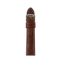 Pasek skórzany Zeppelin, brązowy 22 mm
