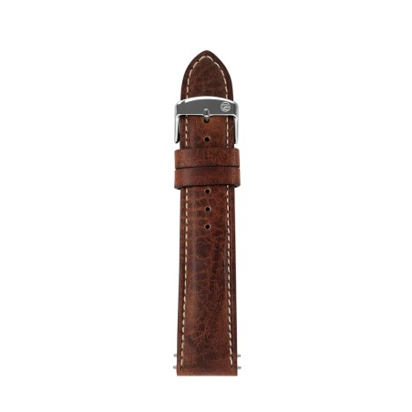 Pasek skórzany Zeppelin, brązowy 22 mm