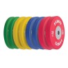 TBR Profi Set (8 szt ) zestaw talerzy olimpijskich Bumper 10-25 kg HMS TBR PROFI SET
