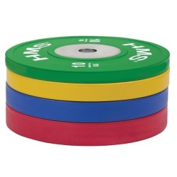 TBR Profi Set (8 szt ) zestaw talerzy olimpijskich Bumper 10-25 kg HMS TBR PROFI SET