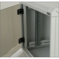 Triton 19" Rack Wall-mount 9U/250 glass door Szafa wisząca Szary