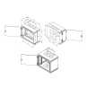 Triton 19" Rack Wall-mount 9U/250 glass door Szafa wisząca Szary