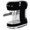 Ekspres do kawy Smeg z kolbą 50's Style Black ECF02BLEU