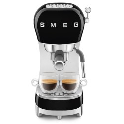 Ekspres do kawy Smeg z kolbą 50's Style Black ECF02BLEU