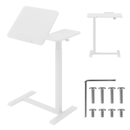 MACLEAN MOBILNE BIURKO/STAND NA LAPTOP, BIAŁE, REGULACJA WYSOKOŚCI 76-109CM, MAX. 30KG MC-120 W