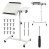 MACLEAN MOBILNE BIURKO/STAND NA LAPTOP, BIAŁE, REGULACJA WYSOKOŚĆ 59-89CM, MAX. 30KG MC-121 W