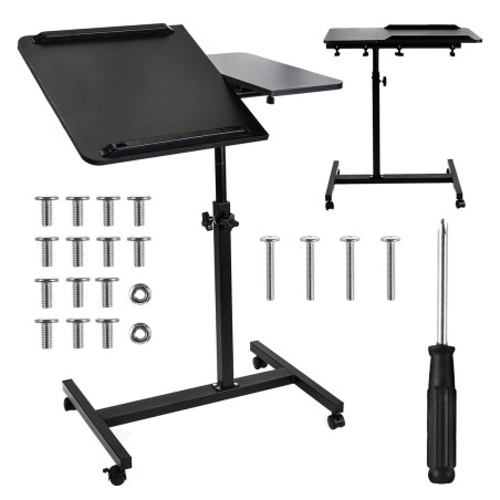 MACLEAN MOBILNE BIURKO/STAND NA LAPTOP, CZARNE, REGULACJA WYSOKOŚC 59-89CM, MAX. 30KG MC-121 B