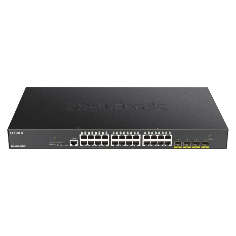 Przełącznik D-Link DGS-1250-28XMP E DGS125028XMP - Przełącznik - Światłowód