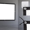 MACLEAN EKRAN PROJEKCYJNY, 120", 240X180CM, OBRAMOWANIE 25MM 4:3, HACZYKI DO NACIĄGU MC-169