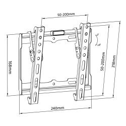 MACLEAN UCHWYT DO TV 13-42" DO 25KG MC-942