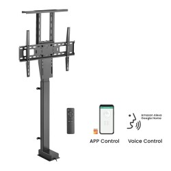 MACLEAN UCHWYT ELEKTRYCZNY WYSUWANY DO TV, TUYA, 37''-80'', VESA 600X400, MAX 60KG MC-866T