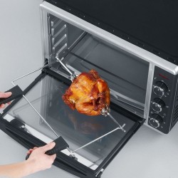 SEVERIN MINI PIEKARNIK, TERMOOBIEG, TEMP. DO 230°C, TIMER DO 120 MIN, KAMIEŃ DO PIZZY, RUSZT, ROŻEN , 42 L, 1800W TO2058