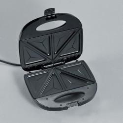 SEVERIN SANDWICH-TOSTER, STAL, PŁYTY Z POWŁOKĄ ANTYADHEZYJNĄ, ŁATWE CZYSZCZENIE, GUMOWE NÓŻKI, MOC 600W SA2969