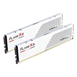 G.SKILL FLARE X5 AMD DDR5 2X32GB 6000MHZ CL28 EXPO WHITE F5-6000J2836G32GX2-FX5W