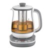 TEFAL Czajnik Tastea | BJ551B10 | Czajnik do herbaty | 1400 W | 1,5 L | Szkło | Podstawa obrotowa 360° | Szary/Biały
