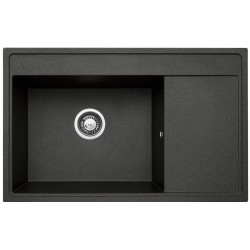 Zlewozmywak PYRAMIS CAMEA 79X50 1B 1D L 070074301 czarny