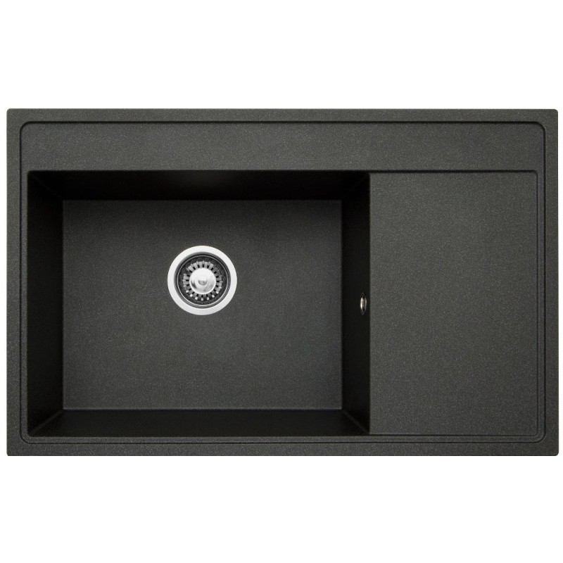 Zlewozmywak PYRAMIS CAMEA 79X50 1B 1D L 070074301 czarny