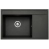Zlewozmywak PYRAMIS CAMEA 79X50 1B 1D L 070074301 czarny