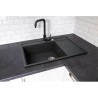 Zlewozmywak granitowy PYRAMIS CAMEA (79x50) 1B 1D L 070058501 karbon