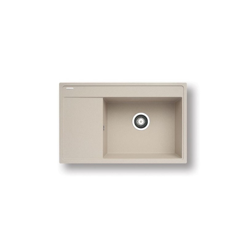 Zlewozmywak granitowy PYRAMIS CAMEA (79x50) 1B 1D R 070091101 beż piaskowy Zlewozmywak granitowy PYRAMIS CAMEA (79x50) 1B 1D R 070091101 beż piaskowy