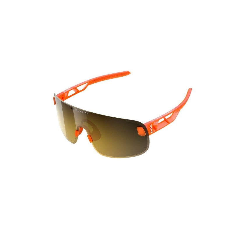 Okulary rowerowe POC Elicit - fluo orange/clarity road/gold