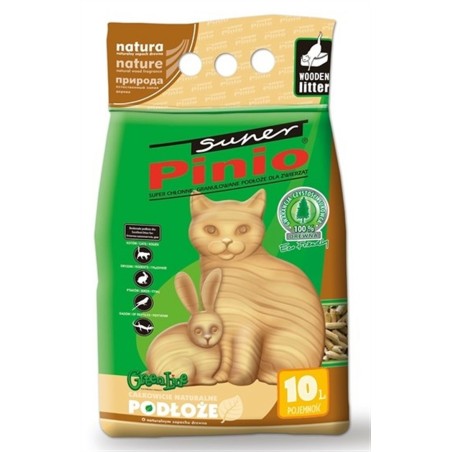 CERTECH Żwirek Super Pinio Naturalny 10l - żwirek drewniany dla kota