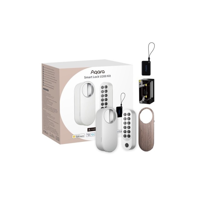 AQARA EL-D02DW Zestaw smart lock offline biała U200