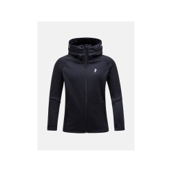 Bluza Peak Performance Junior Rider Zip Hood czarny