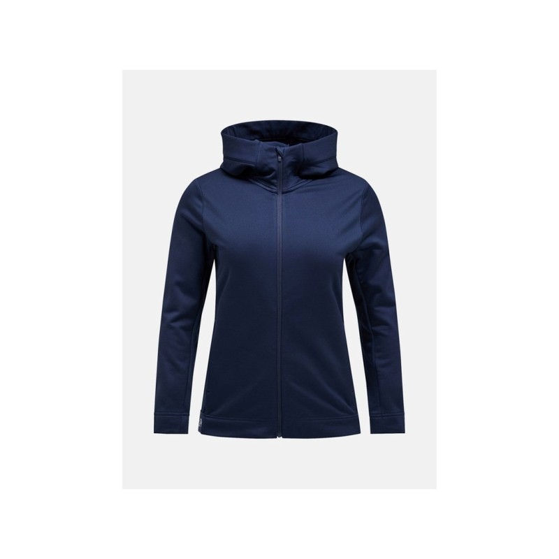 Bluza Peak Performance W Rider Tech Zip Hood niebieski