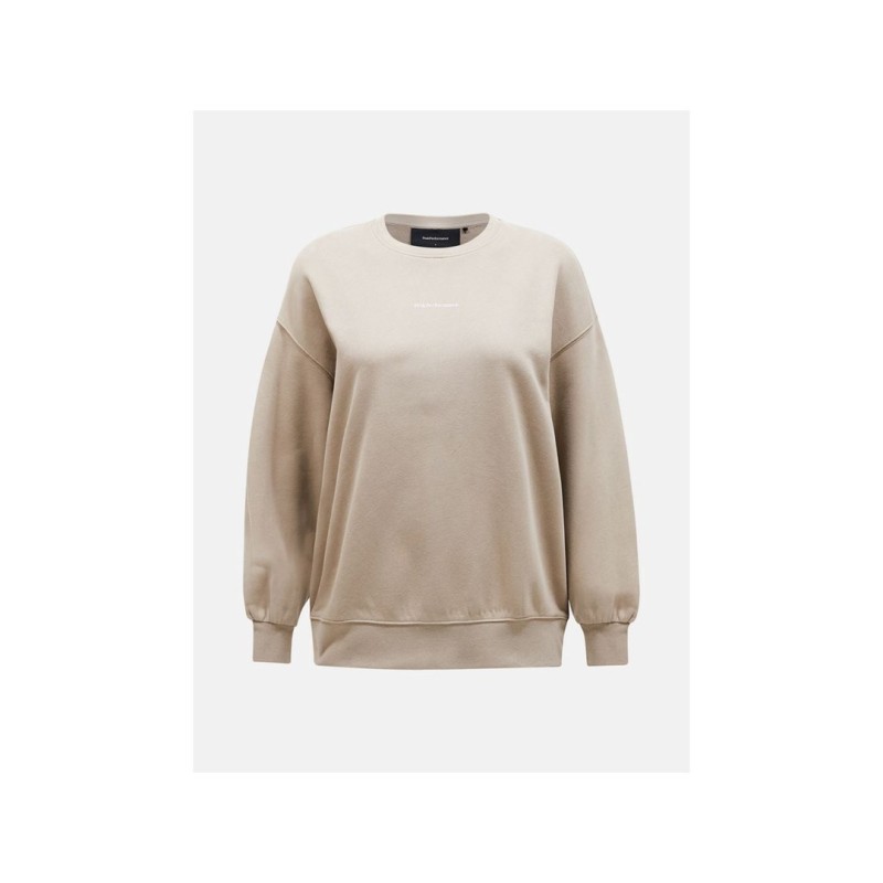 Bluza Peak Performance W Original Terry Crew beżowy